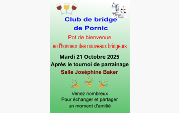 Pot d'accueil le  21 octobre