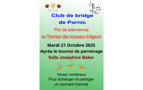 Pot d'accueil le  21 octobre